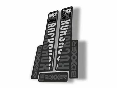 Rock Shox BOXXER 2018 Mountain Bike Cycling Decal Kit Sticker Adhesive Black • $19.99