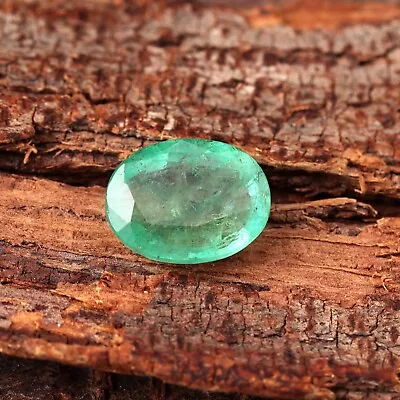 2.72 Ct Certified Natural Emerald Zambia Oval Cut Faceted Emerald Loose Gemstone • $29.99