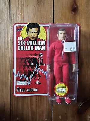 Steve Austin The Six Million Dollar Man Action Figure 8” Bif Bang Pow 2012 New • $60