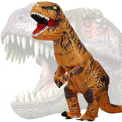 Adult T-Rex Dinosaur Inflatable Costume Purim Halloween Christmas Mascot Anime • $36.99