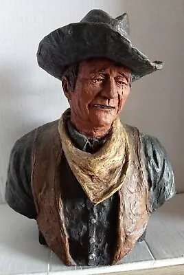 1982 John Wayne Trail Boss D. MONFORT Sculpture Bust • $52.21