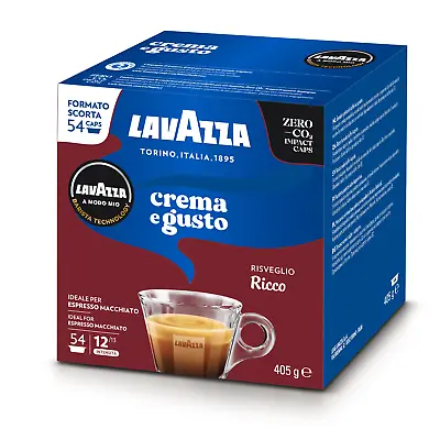 Lavazza A Modo Mio Crema E Gusto Ricco Coffee Capsules (1 Pack Of 54) • £14.99