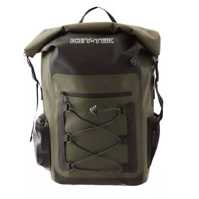 Icey-Tek Roll-Top Dry Cooler Backpack 25L Olive • $187.95