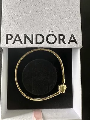 $102.94 • Buy Pandora Gold Heart Clasp Bracelet