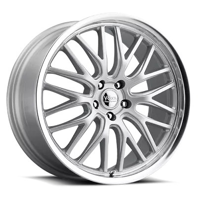 Voxx Masi 18x8 +45 Silver Mirror Machined Lip Wheel 5x112 (QTY 1) • $224