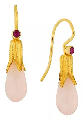 Jane Eyre Rose Quartz Earrings: Museum Of Jewelry • $94.95