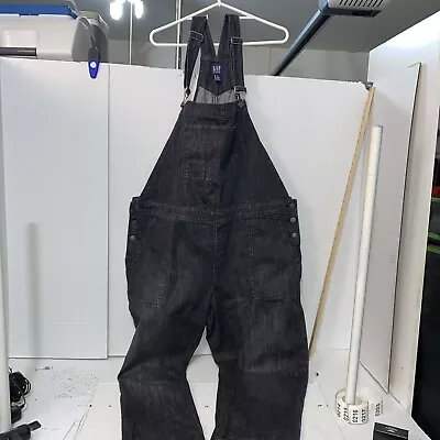 Gap Mens Denim Dungaree Overalls Pants Trousers Bib Work Jeans  XXL Black • $28.97