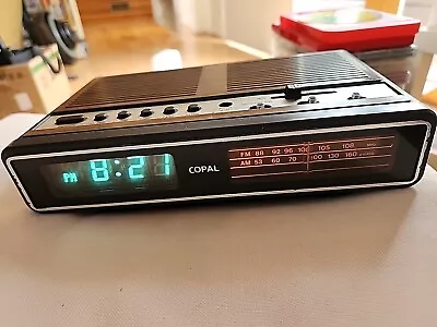 Vintage COPAL RD-316 Woodgrain Digital Clock Radio • $55