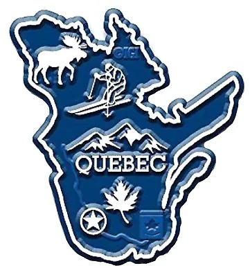 Quebec Map Fridge Magnet • $5.99