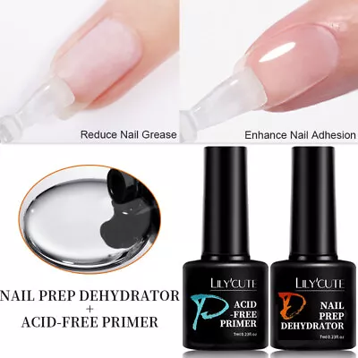 LILYCUTE 7ml Nail Prep Dehydrator Gel Nail Polish No Need UV LED Lamp Nails DIY • $1.69