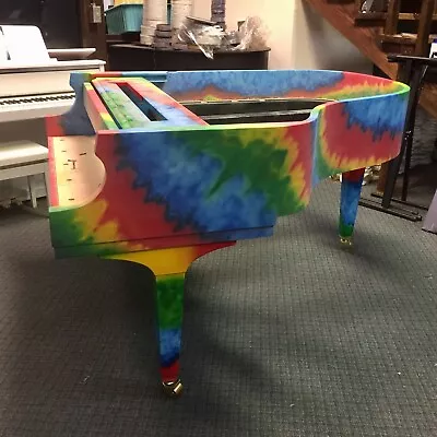 Custom Finished Tie Dyed Digital Grand Piano - “Feelin’ Groovy” Baldwin Cabinet • $24995