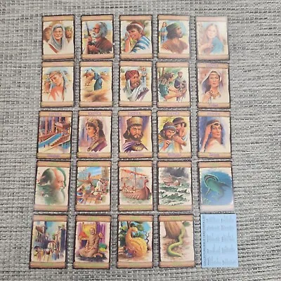 THE BIBLE Trading Cards Vtg 1989 Re-Ed Religous 25 Card Lot • $17.99