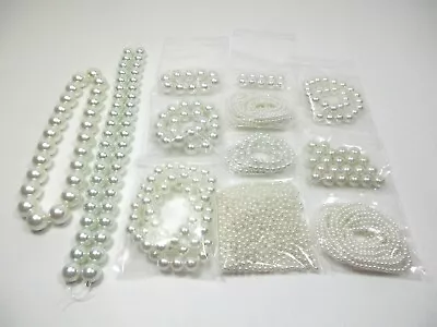 Bulk Lot - Craft & Jewelry Making - Faux Pearl Beads - White Mix • $8