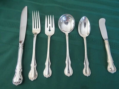 $175 • Buy Beautiful Towle French Provincial Sterling Silver 6 Piece Place Setting