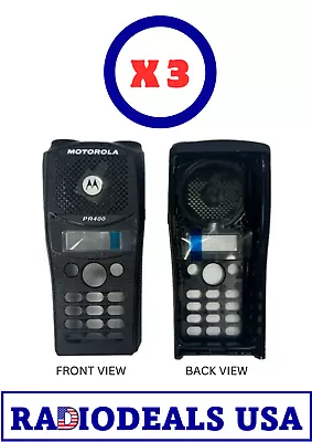 Motorola Genuine PR400 FKP Plastic Housing Only - Black - 3 PC • $45