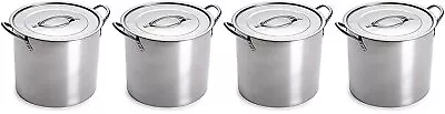 Five Gallon Stainless Steel Brewing Kettle X4 • $136.48