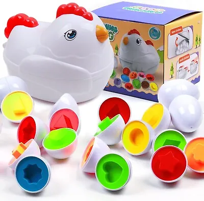 Easter 12PCS Montessori Matching Egg Chick Container|Preschool Educational Games • $9.99