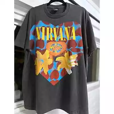 Nirvana Heart Shaped Box Vintage Modern Reprint T-shirt Single Stitch • $59