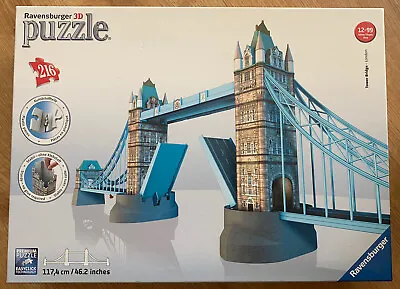 Ravensburger 3D Puzzle - Tower Bridge London - With Box 125593 • £17.70