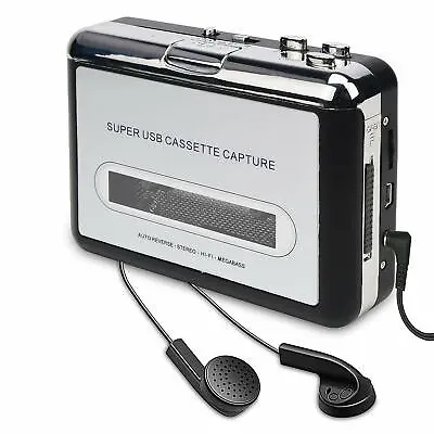 Cassette Player-Cassette Tape To MP3 CD Converter- Powered By Battery Or USB • $19.99