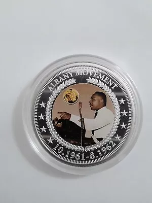 Dr. Martin Luther King  Albany Movement  Commemorative Coin 99.9% Silver-Plated • $9.74