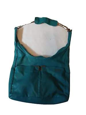 Vintage Volcom Logo Over Shoulder Bag Purse Aqua Green Canvas  • $24
