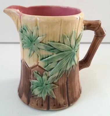 Pretty/Old Majolica ETRUSCAN Bamboo Creamer Circa 1880 • $39.95