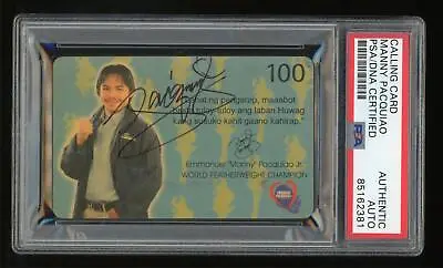 Year 2005 MANNY PACQUIAO PLDT Touch CARD SIGNED AUTOGRAPHED PSA AUTO Authentic • $250