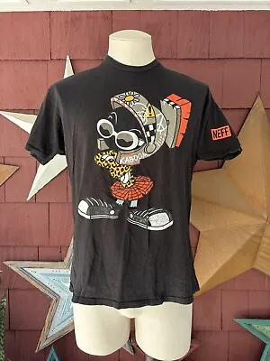 Mens Neff Looney Tunes Toons Marvin The Martian Black Graphic T Shirt Size L • $3.99