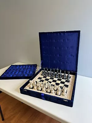High Quality Marble Chess Set Board And Figures (16x16 Inch Board) • $99