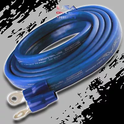 0 Gauge 10ft BLUE Power OFC Wire Strands Copper FLAT Marine Cable 1/0 AWG  • $54.50