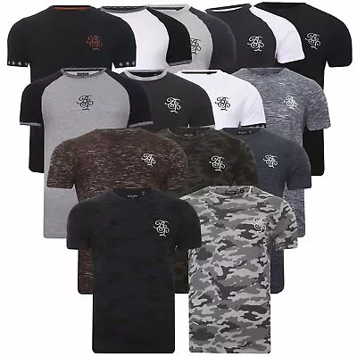 Mens Brave Soul Short Sleeve T-Shirts Camo Casual Tee Cotton Gym MuscleTops • £8.99