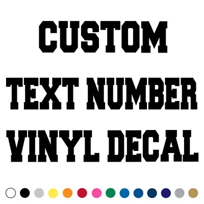 Custom Text Decal Car Truck Lettering Business Name Number Vinyl Sign Decals Xf • $7.95