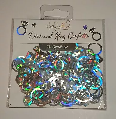 £2.79 • Buy Holographic Diamond Ring Confetti Hen Party Wedding Engagement Table Decorations