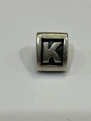 Genuine Pandora Letter K Charm • £10