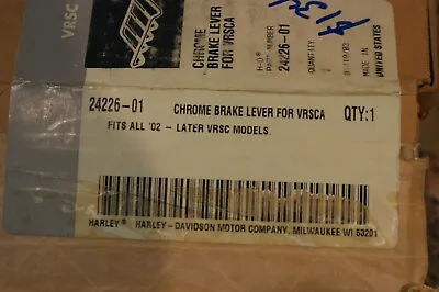 NOS OEM Harley Davidson Chrome Rear Brake Lever For VRSCA 24226-01 • $134.56