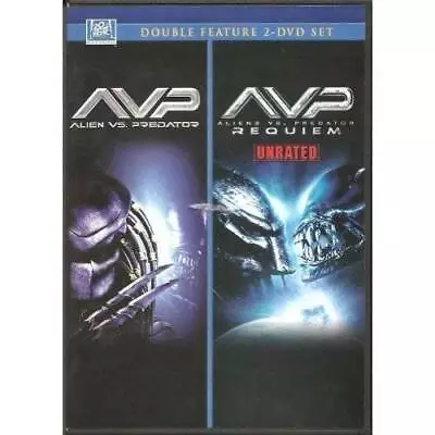 Alien Vs. Predator/AVP - Requiem/Unrated Double Feature - DVD - VERY GOOD • $5.83