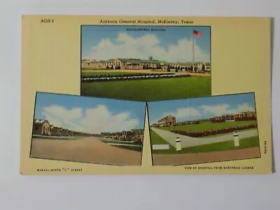 McKinney Texas TX ~ Ashburn General Hospital 1940s MULTIVIEW • $5.25