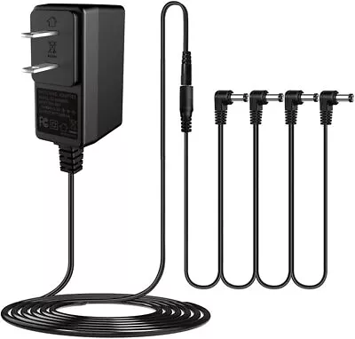 JOYO DC 9V Guitar Pedal Power Supply AC Wall Charger Adapter /4 Way Power Cables • $13.13