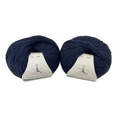 Laines Du Nord Natural Line Merino Yak Made In Italy Wool Alpaca Yak Lot Of 2 • $19.54