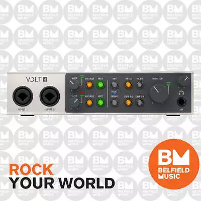 Universal Audio UA Volt 4 USB Audio Interface - 4 In/ 4 Out - Belfield Music -BM • $399