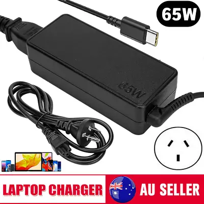 USB-C Type-C Adapter Laptop Charger Power 65W For Lenovo ThinkPad Acer Dell AU • $22.98