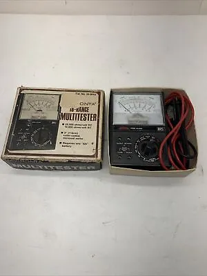 Micronta 18 Ranges 20000 Ohms/ Volt DC Multitester No. 22-201A • $27.97