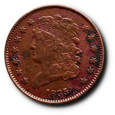 1835 Classic Head Half Cent XF Details Corrosion • $69