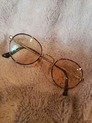 Vintage Emporio Armani Tortoise Shell Gold Tone Glasses Frames 008 721 45-22 135 • $65