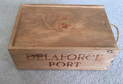 £5.99 • Buy Wooden Craft/pencil Box With Sliding Lid, 2 Compartments, Good Condition