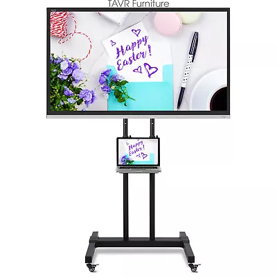 Rfiver Rolling TV Cart With Swivel Mount And Lockable Caster Wheel For 32-80  TV • $78.99