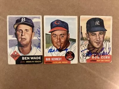 Bob Kennedy  Autographed Signed 1953 Topps  Card With COA • $48.38