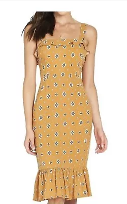 Tigerlilly Mustard A Line Dress Size 14 • $25