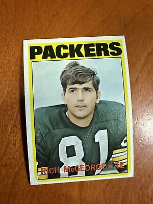 1972 Topps #33 Rich McGeorge RC Green Bay Packers NM • $2.79